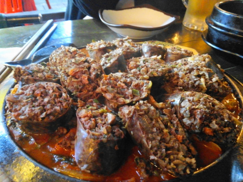 sundae korean sausage hof food