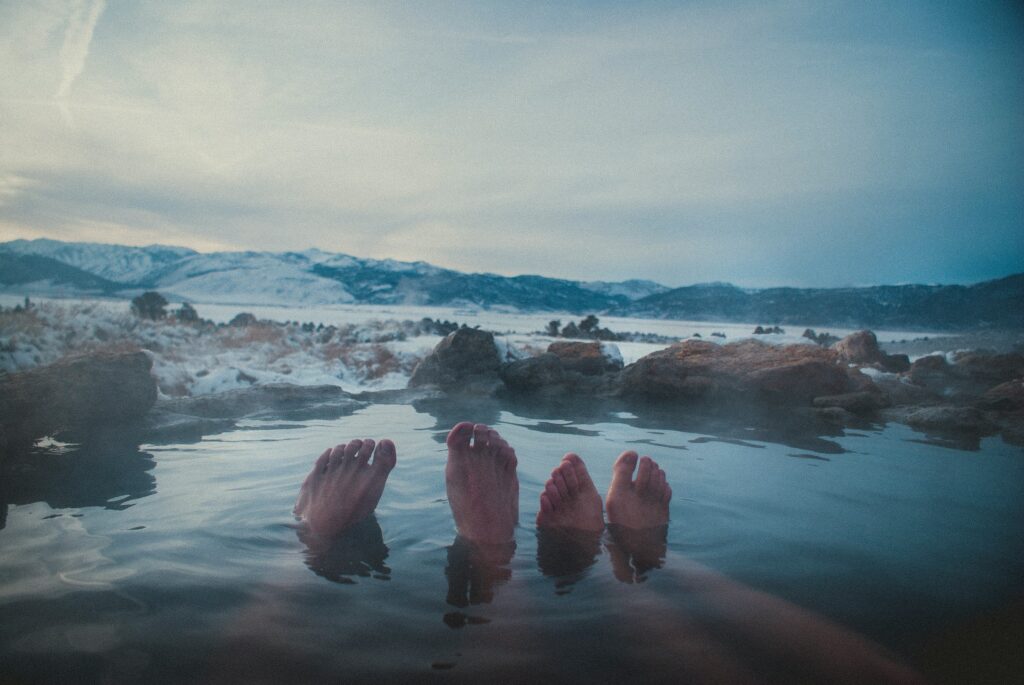 photo of couple: hot springs salt lake city