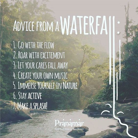 advice from a waterfall